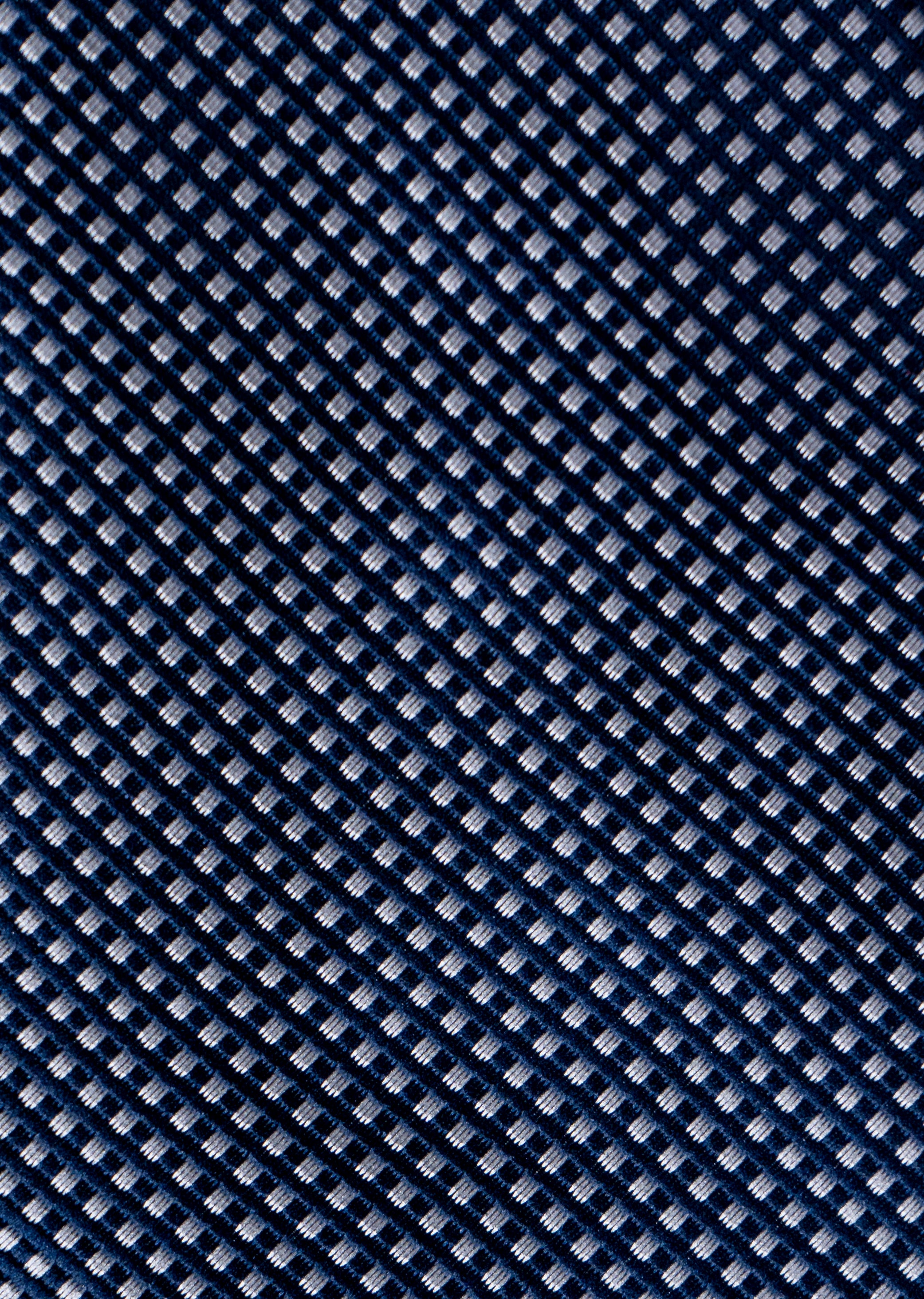 The Meridian Weave - Midnight Navy & White