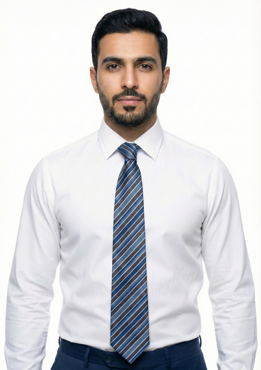 The Oxford Line - Adriatic Blue & White