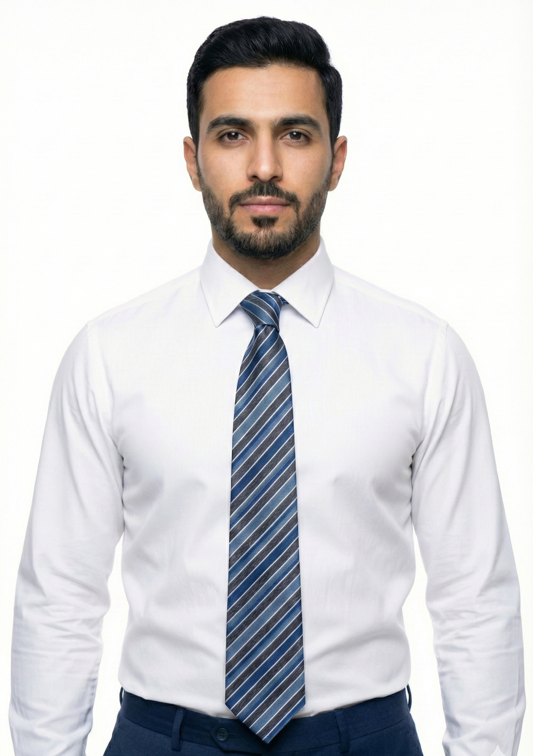 The Oxford Line - Adriatic Blue & White