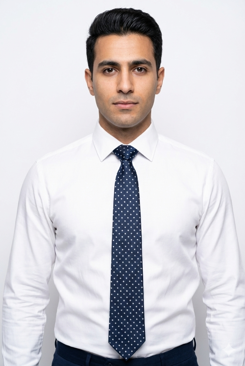 The Pinpoint — Navy & White